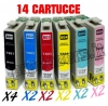 N° 14 Cartucce compatibili Epson T0801 - T0802 - T0803 - T0804 - T0805 - T0806