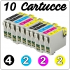 N° 10 Cartucce compatibili per Epson T1291 - T1292 - T1293 - T1294 (XL alta capacità)